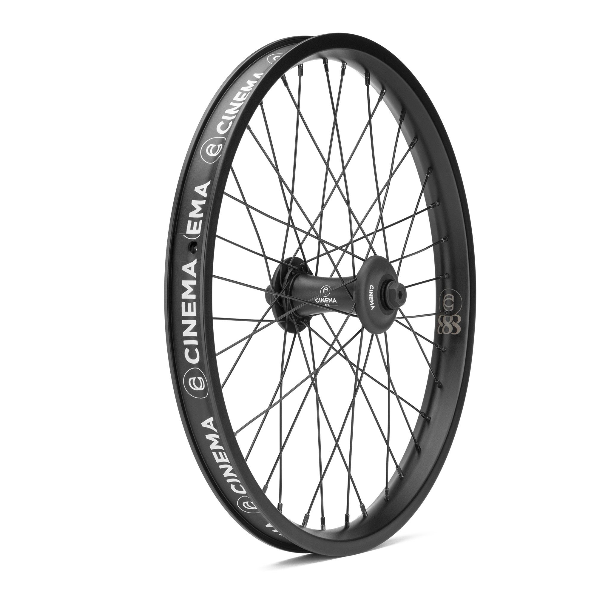 CINEMA ZX BLUE 3/8"/14MM--9T--RHD 20" X 1.75" BICYCLE FRONT AND REAR WHEELSET 